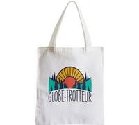 Grand sac pour shopping Globe-trotteur voyage Blanc G