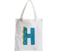 Grand sac pour shopping H hugo héloise lettre Blanc G