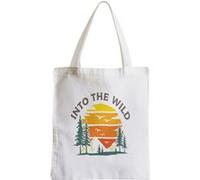Grand sac pour shopping Into the wild voyage Blanc G