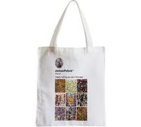 Grand sac pour shopping Jackson pollock réseaux Blanc G