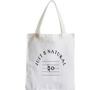 Grand sac pour shopping Just b natural musique Blanc G