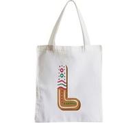 Grand sac pour shopping L lena leo lucas lettre Blanc G