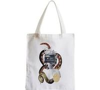 Grand sac pour shopping Médusa cassette collage Blanc G