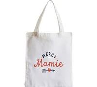 Grand sac pour shopping Merci mamie amour coeur Blanc G