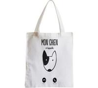 Grand sac pour shopping Mon chien m'appelle Blanc G