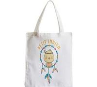 Grand sac pour shopping Poussin le petit indien Blanc G