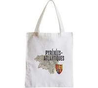 Grand sac pour shopping Pyrénées atlantiques 64 Blanc G