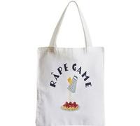 Grand sac pour shopping Râpe game jeu de mot Blanc G