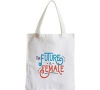 Grand sac pour shopping The future is female Blanc G