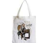 Grand sac pour shopping Where did all my money Blanc G