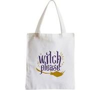 Grand sac pour shopping Witch please sorcière Blanc G