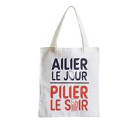Grand Sac Shopping Plage Etudiant Ailier le jour Pilier le Soir Sport Rugby Apéro Bar