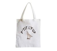 Grand Sac Shopping Plage Etudiant P'tit Loup Animal Sauvage Nature