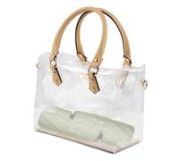 Grand Sac Transparent | Sac Transporteur Transparent pour la Plage - Sac de Plage Transparent, Sac étanche du Stade en PVC, Sac de Transport Transparent pour Le Travail, Festivals, Gymnase,