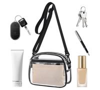 Grand Sac Transparent,Support imperméable réglable | Sac Femme avec Bandoulière Amovible - pour le Sport, la Plage, les Concerts, les Festivals, le Travail,