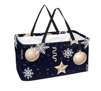 Grand sac utilitaire pliable, réutilisable - Design plat - Fond du Nouvel An