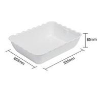 Olympia Kristallon Grand Saladier SAN Blanc - 4.25Ltr 335x255x85mm