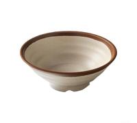 Grand saladier en mélamine à texture ondulée pour riz Pho Riz, aliments froids, antidérapant, 1500 ml (18,8 cm)