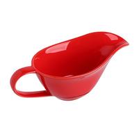 Grand saucière, saucière 200 ml verseur en céramique avec bec verseur et poignée, tasse à sauce pour la maison, l'hôtel, le restaurant, rouge