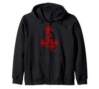 Grand Sceau de Lilith Serpent Croix Symbole Mythologie Juive Sweat à Capuche