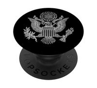 Grand Sceau du Dollar américain Bill Eagle Patriot PopSockets PopGrip Adhésif