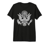 Grand Sceau du Dollar américain Bill Eagle Patriot T-Shirt Haut de Gamme