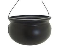 Grand seau chaudron noir de 30,5 cm pour sorcières, bonbons, bonbons pour Halloween ou décoration de fête