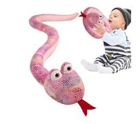 Grand serpent en peluche - Peluche réaliste - Serpent doux de 150 cm - Jouet de simulation - Accessoires de décoration de fête - Accessoire amusant - Exposition
