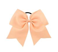 Grand serre-tête épais et extensible en caoutchouc avec nœud papillon - Sans accrocs - Multicolore - Rose clair