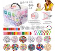 Grand set de bijoux diy 3500 pièces lettres perles charms outils