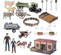 Grand set de ferme avec maison de ferme DIY