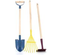 Vilac - Grand Set de Jardinier - Outils en Bois et métal pour Petits jardiniers - Dès 3 Ans -Découvrez Les joies du Jardinage en - 1 râteau - 1 bêche - 1 Pelle - 1 Tablier - 1 Paire de Gants