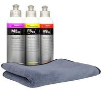 Grand Set de Polissage Koch Chemie - Ensemble de 4 Pièces de Ponçage Grossier à Haute Brillance (3x Polissage 250 ml Chacun)