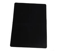 Grand set de table carré en silicone résistant à la chaleur antidérapant pour cuisine, bureau, table à manger et protection de l'alimentation des animaux (noir)
