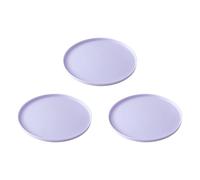Grand set de table en caoutchouc pour animal domestique - 18 x 1 cm - Protège les sols des déversements pendant les repas - Facile à nettoyer