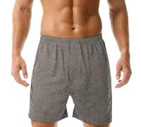 Grand short de basket-ball pour homme - Short ample uni, gris, M