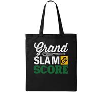 Grand Slam and Score Sac fourre-tout en coton écologique naturel Noir, Noir , Taille unique
