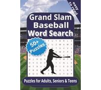 Grand Slam Baseball Word Search: 50+ Fun and Relaxing Game Day Puzzles with Solutions for Baseball Lovers of ALL Ages | 6x9 inches, 120 pages | Gift for Vacations and Leisure Time
