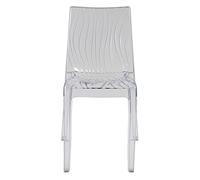 GRAND SOLEIL Dune Chaise, Polycarbonate, Crystal Clear, 54 x 50 x 84 cm