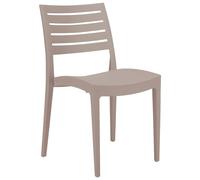 GRAND SOLEIL Grandsoleil Boheme Firenze Greenpol Chaise empilable Vert, polymère, Jute, 51 x 49 x 80 cm