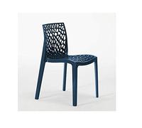 GRAND SOLEIL Upon Gruvyer Chaise empilable Bleu pétrole
