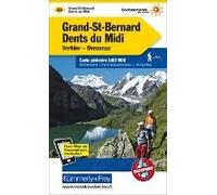 Grand-St-Bernard - Dents Du Midi, Verbiez, Ovronnaz Wanderkarte