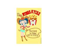 Grand sticker decoratif Betty Boop 60 cm Jaune G