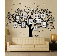 Grand sticker mural pour salon chambre Stickers muraux de décoration,Chambre Autocollant Mural Oiseaux Accueil Decal Mural Art Decor… (noir)