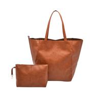 Grand style pour femme doux avec une grande capacité et une épaule tissu pour coudre des sacs, marron, Einheitsgröße