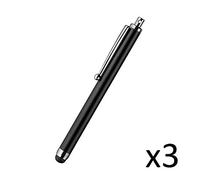Grand Stylet X3 pour Lenovo ZUK Z1 Smartphone Tablette Ecrire Universel Lot de 3 (Noir)