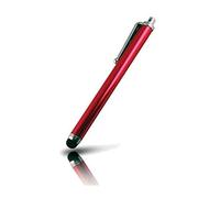 Grand Stylet x3 pour Oppo Reno Smartphone Tablette Ecrire Universel Lot de 3 (Rouge)