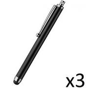 Grand Stylet x3 pour ZTE Axon 7 Smartphone Tablette Ecrire Universel Lot de 3 (ROUGE) Rouge G