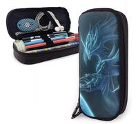 Grand Stylo Sac Galaxy Cool Phoenix Oiseau Bleu Organisateur Sac De Papeterie Grande Capacit¿¿ ¿¿Tui ¿¿ Crayons En Cuir Sac