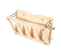 Grand support à foin en bois pour lapin - Distributeur de nourriture monté | Mangeoire à foin pour furet chinchilla hamster petit animal appartement chambre maison cage